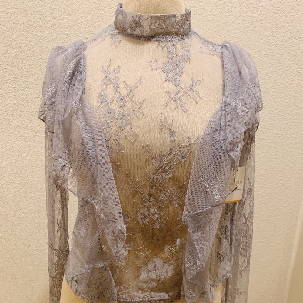 Purple Lace Top